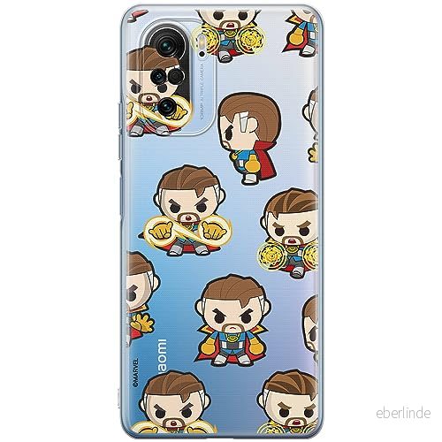 ERT GROUP mobiltelefonfodral för Xiaomi MI 11i/ REDMI K40/K40 PRO/POCO F3/ F3 PRO originalt och officiellt licensierat Marvel mönster Dr Strange 001, gedeeltelijk transparant 5905511886103