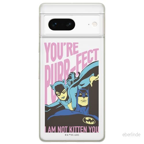 ERT GROUP mobiltelefonfodral för Google PIXEL 7 originalt och officiellt licensierat DC mönster Batman 067 optimalt anpassad till formen på mobiltelefonen, fodral tillverkad av TPU plast 5905795151133
