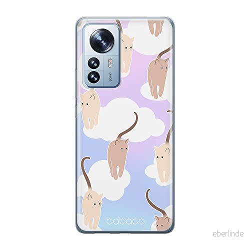 ERT GROUP mobiltelefonfodral för Xiaomi 12 PRO originalt och officiellt licensierat Babaco mönster Cats 015 optimalt anpassad till formen på mobiltelefonen, fodral tillverkad av TPU plast 5905511528317