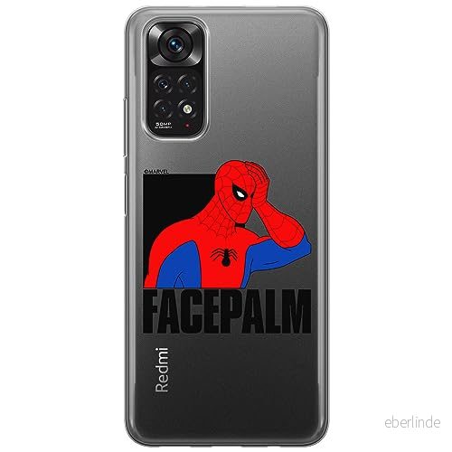 ERT GROUP mobiltelefonfodral för Xiaomi REDMI NOTE 11 4G/ 11S 4G originalt och officiellt licensierat Marvel mönster Spider Man 029 anpassad till formen på mobiltelefonen, gedeeltelijk transparant 5905795005870