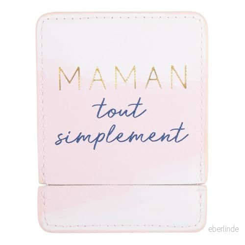 Draeger Paris Mamma fickspegel helt enkelt med rosa fodral fyrkantig sminkspegel att ta var som helst Perfekt hem och resor 9 x 7 cm födelsedagspresent, jul, mors dag 3045671067546