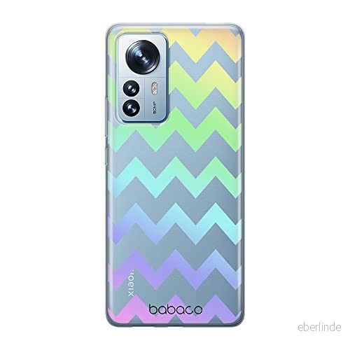 ERT GROUP mobiltelefonfodral för Xiaomi 12 / 12X originalt och officiellt licensierat Babaco mönster Zigzak 001 optimalt anpassad till formen på mobiltelefonen, gedeeltelijk transparant 5905511488093