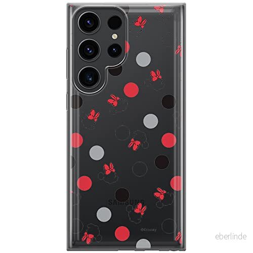 ERT GROUP mobiltelefonfodral för Samsung S23 ULTRA originalt och officiellt licensierat Disney mönster Minnie 004 optimalt anpassad till formen på mobiltelefonen, gedeeltelijk transparant 5905511462406