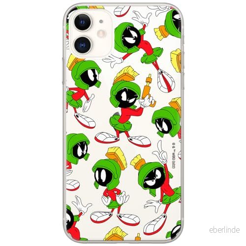 ERT GROUP mobiltelefonfodral för Iphone 11 originalt och officiellt licensierat Looney Tunes mönster Marvin 004 optimalt anpassad till formen på mobiltelefonen, gedeeltelijk transparant 5905511635060