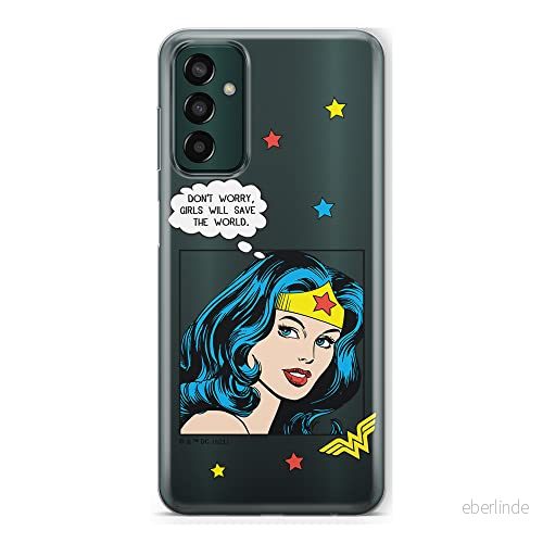 ERT GROUP mobiltelefonfodral för Samsung M13 4G originalt och officiellt licensierat DC mönster Wonder Woman 028 optimalt anpassad till formen på mobiltelefonen, gedeeltelijk transparant 5905511333249