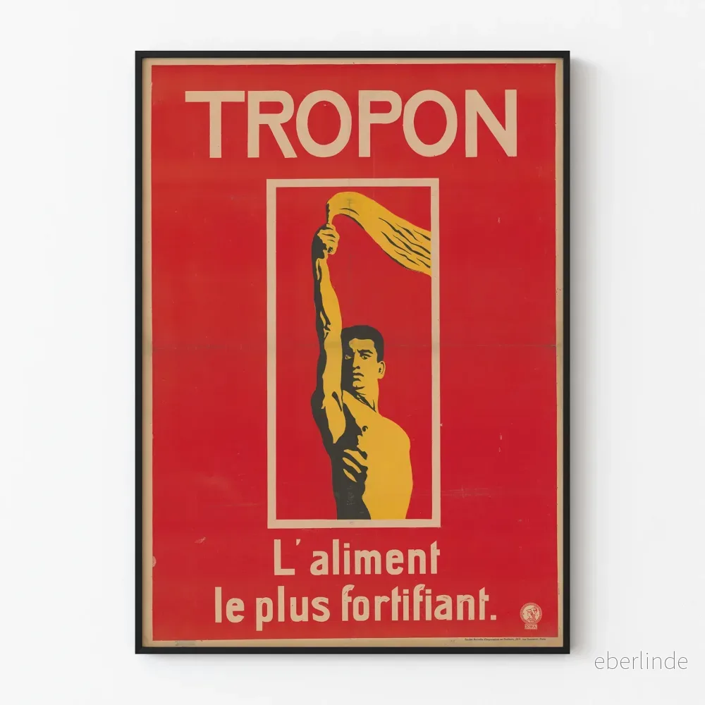 Vintageposter Tropon – Lättaste stärkande näringsämnet Vintageposter Tropon – Lättaste stärkande näringsämnet