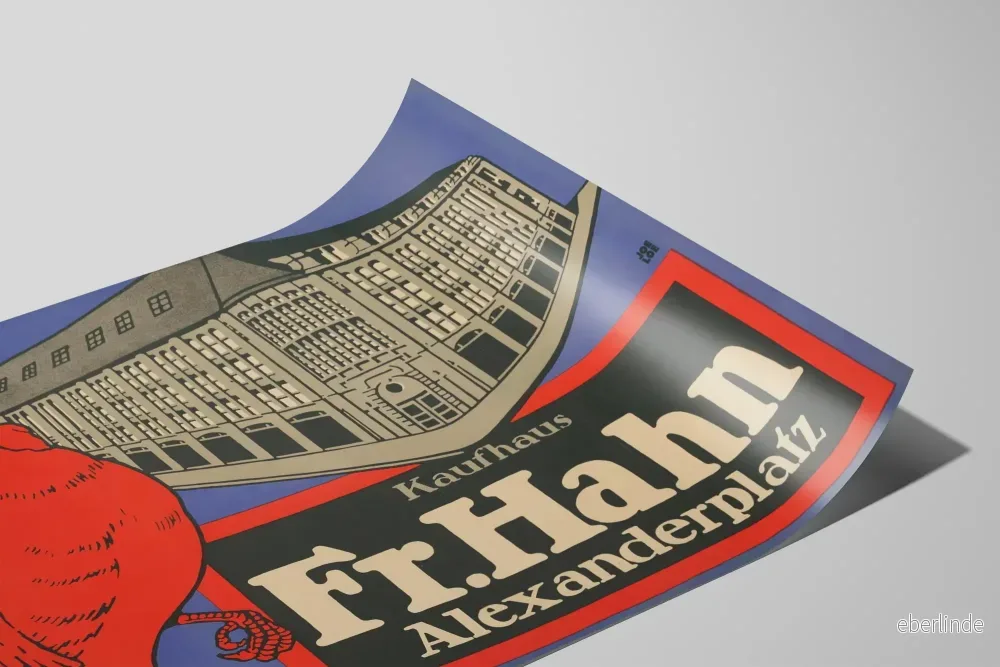 Kaufhaus Fr. Hahn Alexanderplatz - Vintage väggdekoration poster - Bild 2
