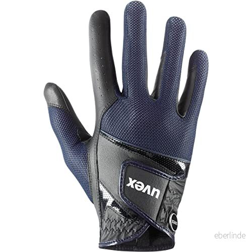 uvex sumair flexibel ridhandske för dam och herr hållbar optimal ventilation black blue 6.5 4043197322117