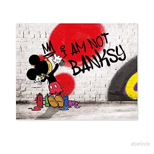 Declea Modern målning Glamourtryck Jag är inte Banksy heminredning ram för vardagsrum 7427254859896