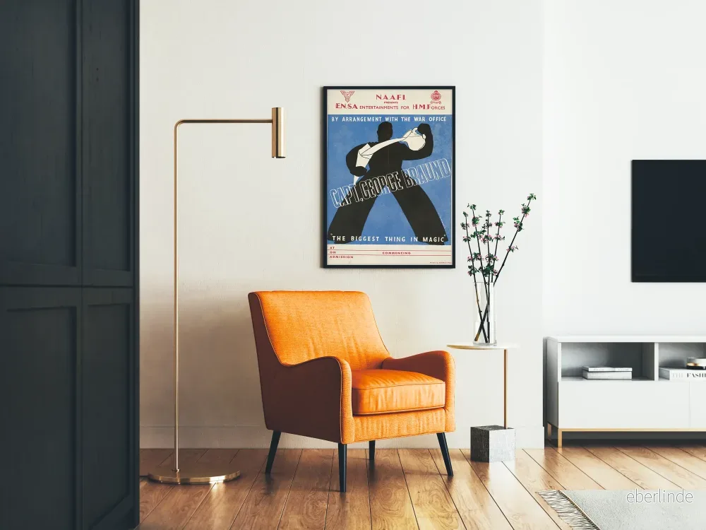 Vintageposter CAPT. George Braund – Militär magiföreställning - Bild 2