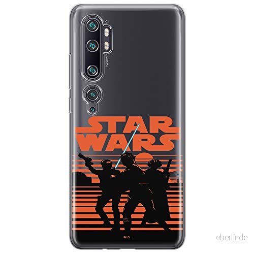 ERT GROUP mobiltelefonfodral för Xiaomi MI NOTE 10 / PRO originalt och officiellt licensierat Star Wars mönster 026 anpassad till formen på mobiltelefonen, gedeeltelijk transparant 5904805581915