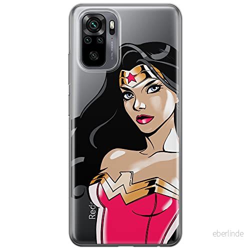 ERT GROUP mobiltelefonfodral för Xiaomi REDMI NOTE 10/ 10S originalt och officiellt licensierat DC mönster Wonder Woman 004 optimalt anpassad till formen på mobiltelefonen, gedeeltelijk transparant 5903537193434