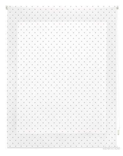 Blindecor Estor rullbar, Tyg, Vit med fläckar Grå, 120 x 180 cm 8434363061279