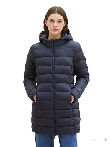 TOM Tailor Denim Lightweight Puffer Vinterkappa /rock, Storlek: Medium, Sky captain blue 4066887725715
