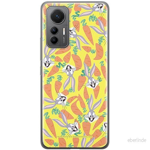 ERT GROUP mobiltelefonfodral för Xiaomi 12 LITE originalt och officiellt licensierat Looney Tunes mönster Bugs 017 optimalt anpassad till formen på mobiltelefonen, fodral tillverkad av TPU plast 5905795081478