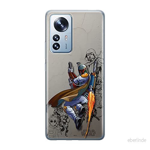 ERT GROUP mobiltelefonfodral för Xiaomi 12 / 12X originalt och officiellt licensierat Star Wars mönster Boba Fett 003 optimalt anpassad till formen på mobiltelefonen, fodral tillverkad av TPU plast 5905511479589