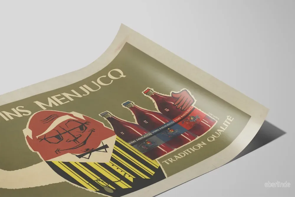 Vintageposter Viner Menjucq Tradition Kvalitet - Bild 2
