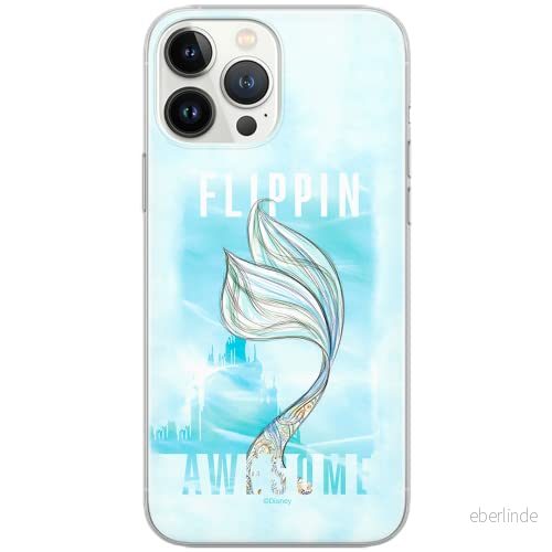 ERT GROUP mobiltelefonfodral för Iphone 13 PRO MAX originalt och officiellt licensierat Disney mönster Ariel 006 Vit optimalt anpassad till formen på mobiltelefonen, fodral tillverkad av TPU plast 5903932925647