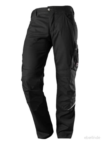 BP 1608-559-74-62n latzh, stretch-byxhållare med klämmfästen, 245,00 g/m² tygblandning, mellangrön/svart, 62n 4055301616609