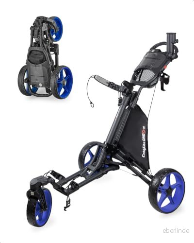 Caddytek Unisex Caddylite One V8 Golf Push Cart Trolley, Blå 850018062022