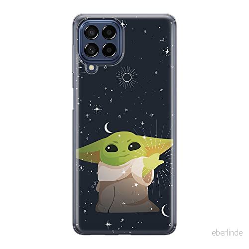 ERT GROUP mobiltelefonfodral för Samsung M33 5G originalt och officiellt licensierat Star Wars mönster Baby Yoda 024 optimalt anpassad till formen på mobiltelefonen, fodral tillverkad av TPU plast 5905511352042
