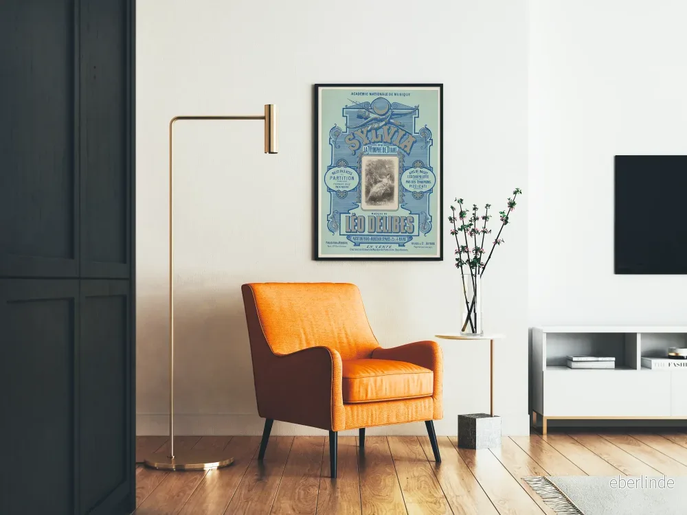 Vintageposter av musikaliska partiture Sylvia eller Dianasnymfen av Léo Delibes - Bild 2