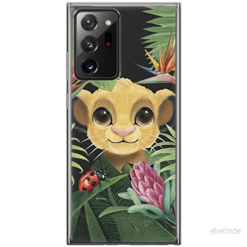 ERT GROUP mobiltelefonfodral för Samsung GALAXY NOTE 20 ULTRA originalt och officiellt licensierat Disney mönster Simba & Friends 002 anpassad till formen på mobiltelefonen, gedeeltelijk transparant 5903040355596