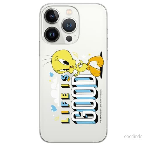 ERT GROUP mobiltelefonfodral för Iphone 13 PRO MAX originalt och officiellt licensierat Looney Tunes mönster Tweety 016 optimalt anpassad till formen på mobiltelefonen, gedeeltelijk transparant 5905795099572