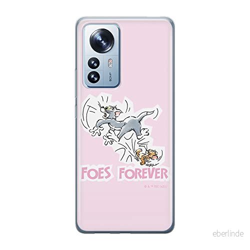 ERT GROUP mobiltelefonfodral för Xiaomi 12 / 12X originalt och officiellt licensierat Tom & Jerry mönster 010 optimalt anpassad till formen på mobiltelefonen, fodral tillverkad av TPU plast 5905511489199