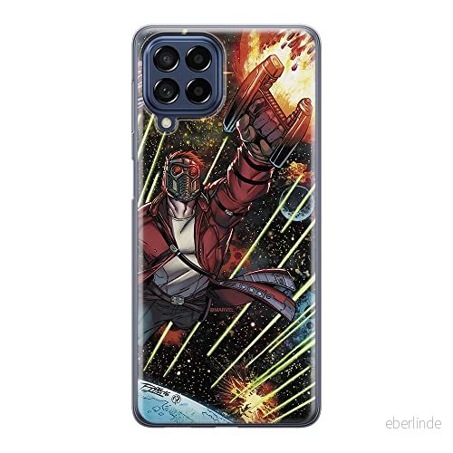 ERT GROUP mobiltelefonfodral för Samsung M53 5G originalt och officiellt licensierat Marvel mönster Star Lord 004 optimalt anpassad till formen på mobiltelefonen, fodral tillverkad av TPU plast 5905511396343