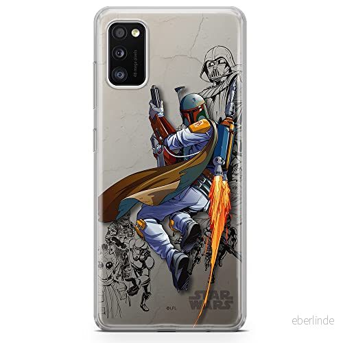 ERT GROUP mobiltelefonfodral för Samsung A41 originalt och officiellt licensierat Star Wars mönster Boba Fett 003 optimalt anpassad till formen på mobiltelefonen, fodral tillverkad av TPU plast 5903537525150