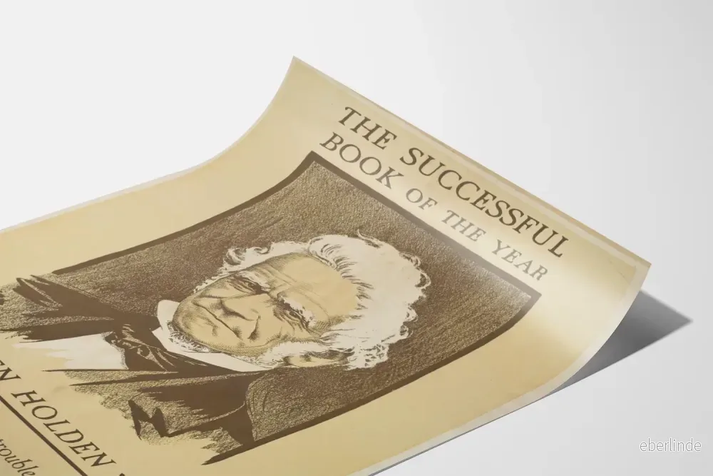 Vintageposter 'The Successful Book of the Year' Eben Holden - Bild 3