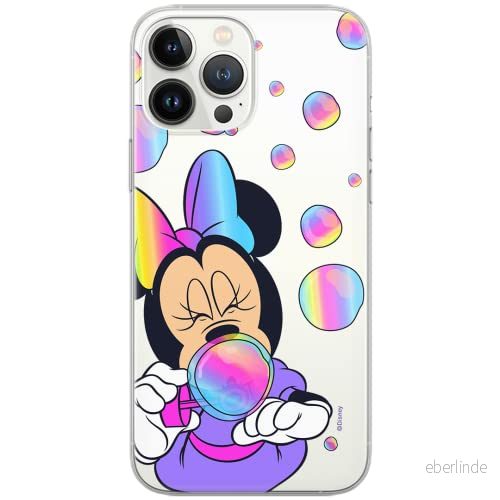 ERT GROUP mobiltelefonfodral för Huawei P30 Lite originalt och officiellt licensierat Disney mönster Minnie 052 Vit optimalt anpassad till formen på mobiltelefonen, gedeeltelijk transparant 5902980424485