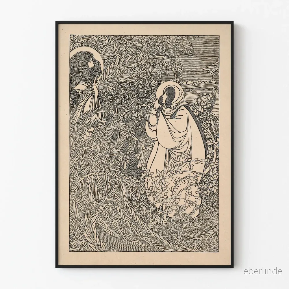 Poster i svart bläck Rabboni - Vintage andlig väggdekoration
