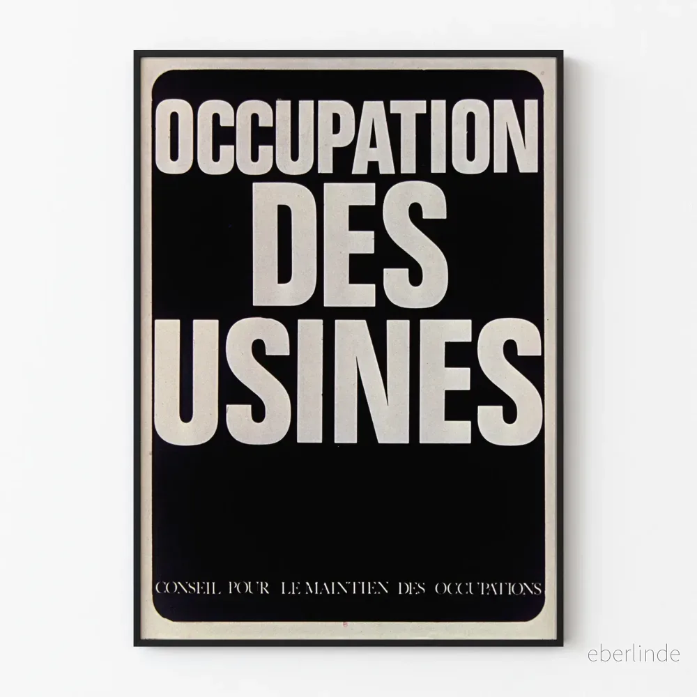 Väggposter med industriell sysselsättning, vintage design