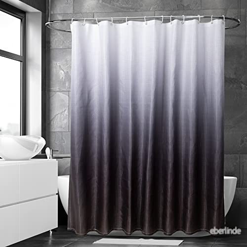 Allinside duschdraperi, vattentåligt, maskintvättbar polyester badrumsgardiner, med 12 plastkrokar, 180 cm x 796103375731