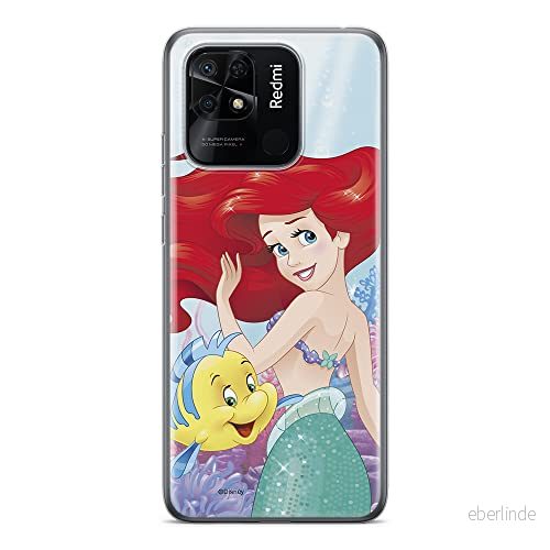 ERT GROUP mobiltelefonfodral för Xiaomi REDMI 10C originalt och officiellt licensierat Disney mönster Ariel and Flounder 001 anpassad till formen på mobiltelefonen, fodral tillverkad av TPU plast 5905511534257