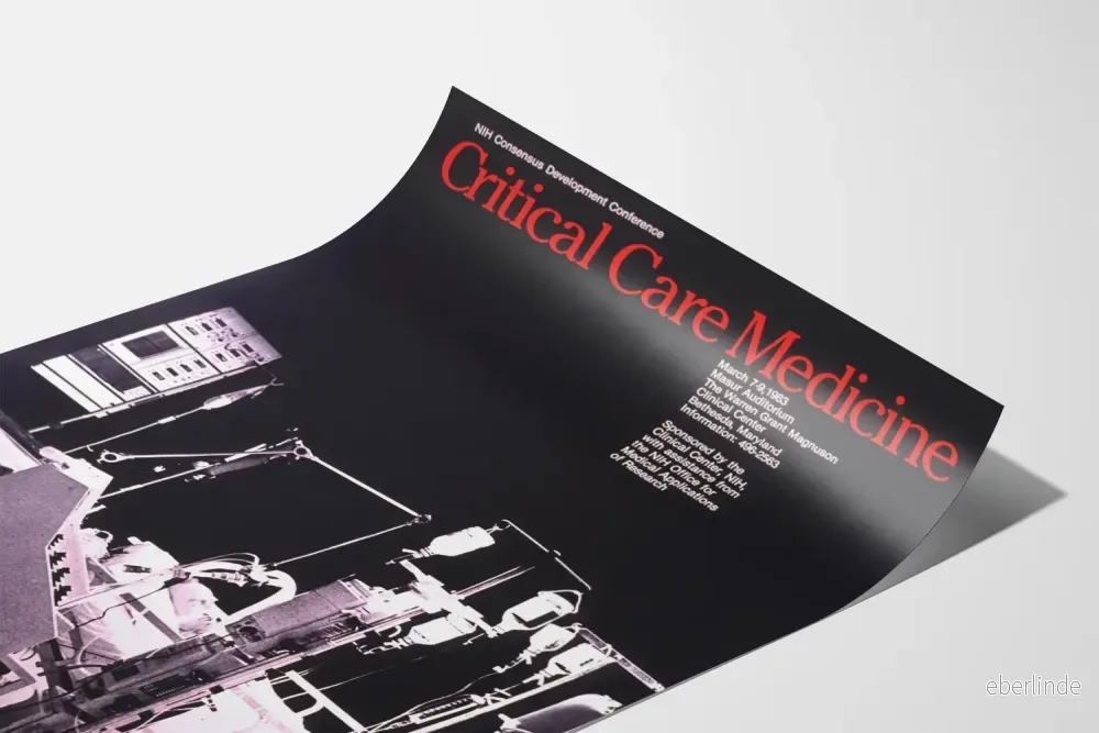 Vintageaffisch för kritisk vårdmedicin - Medicinsk väggdekoration - Bild 3