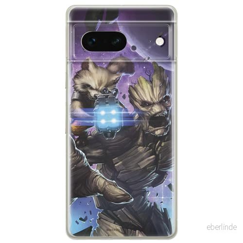 ERT GROUP mobiltelefonfodral för Google PIXEL 7 originalt och officiellt licensierat Marvel mönster Guardians of the Galaxy 006 anpassad till formen på mobiltelefonen, fodral tillverkad av TPU plast 5905795159924