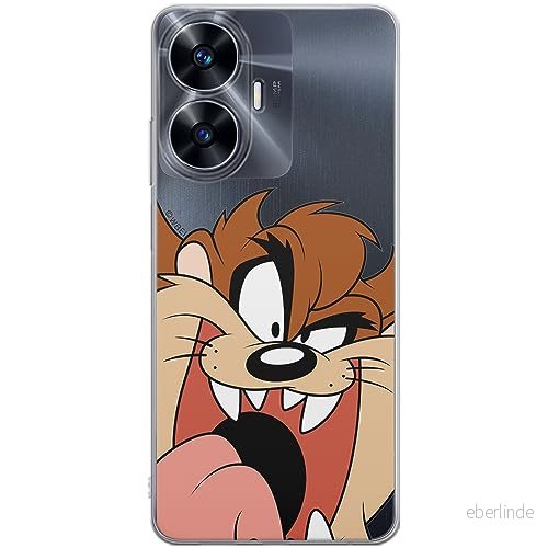 ERT GROUP mobiltelefonfodral för Realme C55 originalt och officiellt licensierat Looney Tunes mönster Tasmanian 001 optimalt anpassad till formen på mobiltelefonen, gedeeltelijk transparant 5905511876029