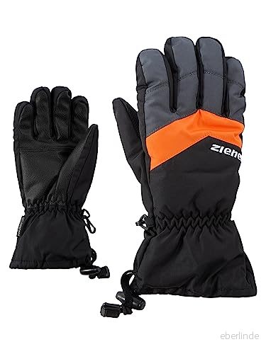 Ziener barn LETT AS glove junior skidhandskar/vintersport vattentäta ventilerande, svart/grafit, 4,5 4059749246572