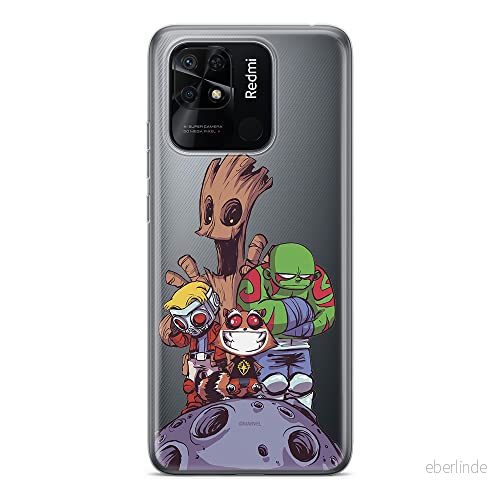ERT GROUP mobiltelefonfodral för Xiaomi REDMI 10C originalt och officiellt licensierat Marvel mönster Guardians of the Galaxy 017 anpassad till formen på mobiltelefonen, gedeeltelijk transparant 5905511537449