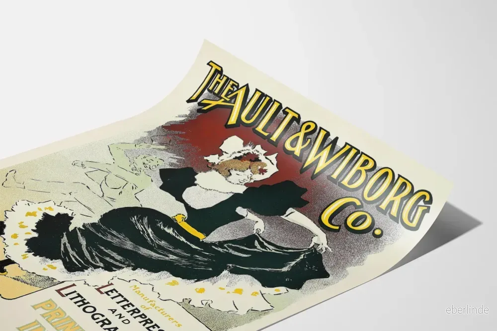 Vintage reklamposter The Ault & Wiborg Co. för väggdekoration - Bild 3