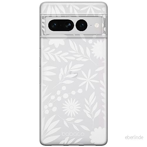 ERT GROUP mobiltelefonfodral för Google PIXEL 7 PRO originalt och officiellt licensierat Babaco mönster Flowers 023 optimalt anpassad till formen på mobiltelefonen, gedeeltelijk transparant 5905795171063