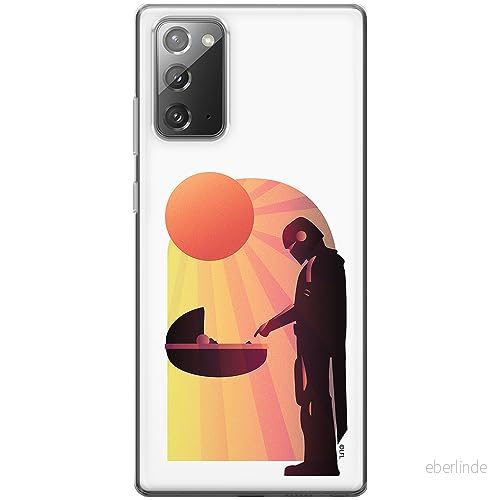 ERT GROUP mobiltelefonfodral för Samsung GALAXY NOTE 20 originalt och officiellt licensierat Star Wars mönster Baby Yoda 031 anpassad till formen på mobiltelefonen, fodral tillverkad av TPU plast 5905511751791