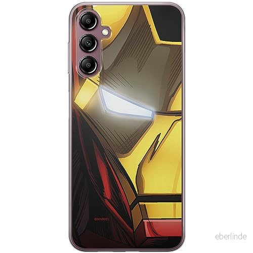ERT GROUP mobiltelefonfodral för Samsung A14 4G/5G originalt och officiellt licensierat Marvel mönster Iron Man 021 optimalt anpassad till formen på mobiltelefonen, fodral tillverkad av TPU plast 5905511835446
