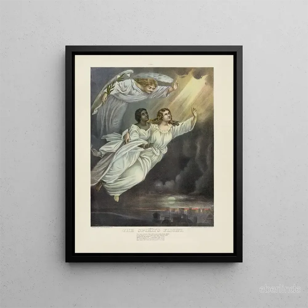 Målning Le Vol des esprits - Currier Ives | Konsttryck