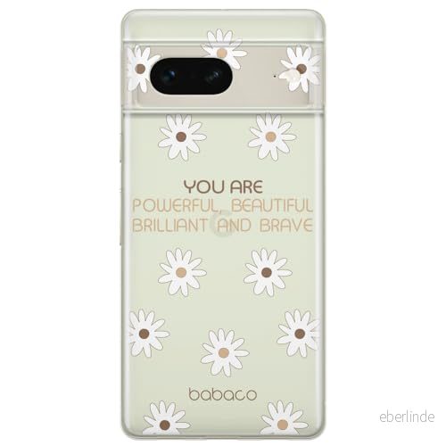 ERT GROUP mobiltelefonfodral för Google PIXEL 7 originalt och officiellt licensierat Babaco mönster Positive vibes 003 optimalt anpassad till formen på mobiltelefonen, gedeeltelijk transparant 5905795146603