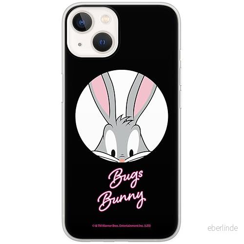 ERT GROUP mobiltelefonfodral för Iphone 13 MINI originalt och officiellt licensierat Looney Tunes mönster Bugs 023 optimalt anpassad till formen på mobiltelefonen, fodral tillverkad av TPU plast 5905795088996