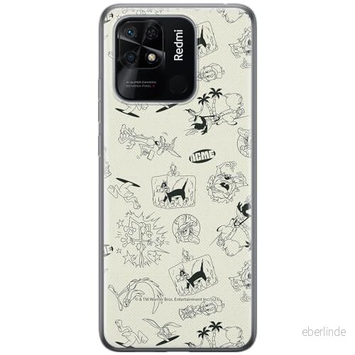 ERT GROUP mobiltelefonfodral för Xiaomi REDMI 10C originalt och officiellt licensierat Looney Tunes mönster 026 anpassad till formen på mobiltelefonen, fodral tillverkad av TPU plast 5905795132217